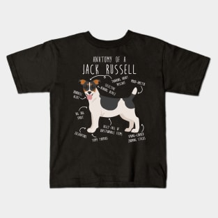 Jack Russell Terrier Dog Anatomy Kids T-Shirt